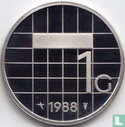 Nederland 1 gulden 1988 (PROOF) - Afbeelding 1