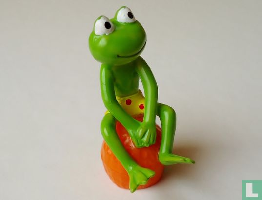 Frog with orange