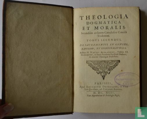 Theologia Dogmatica Et Moralis 1 - Image 3