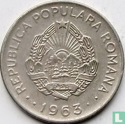 Roemenië 1 leu 1963 - Afbeelding 1