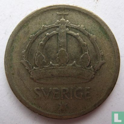 Suède 25 öre 1946 (argent - 6 normal) - Image 2