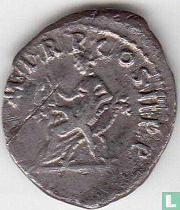 Romeinse Keizerrijk Denarius van Keizer Trajanus 99 n.Chr. - Afbeelding 1