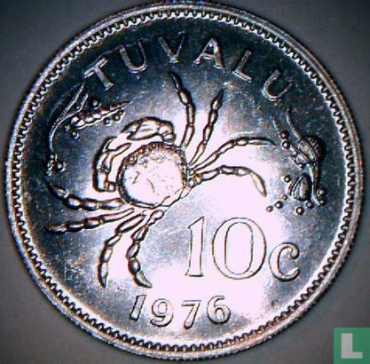 Tuvalu 10 cents 1976 - Image 1