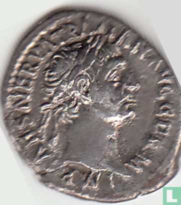 Romeinse Keizerrijk Denarius van Keizer Trajanus 99 n.Chr. - Afbeelding 2