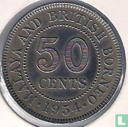 Malaya und British Borneo 50 Cent 1954 - Bild 1