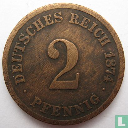 German Empire 2 pfennig 1874 (C) - Image 1