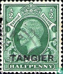 King George V, with overprint "Tangier"