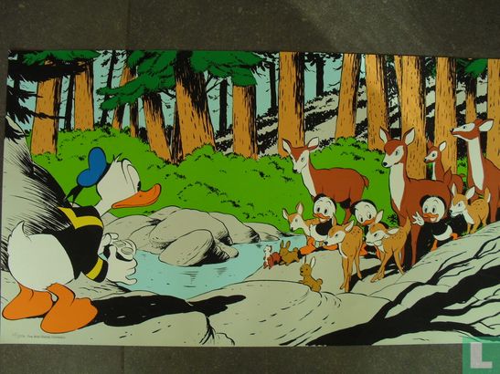 Donald Duck "scene in het bos"