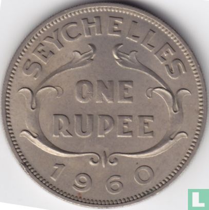 Seychelles 1 rupee 1960 - Image 1