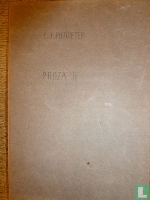 De werken van E.J. Potgieter. Proza, Poëzy, Kritiek 2 - Image 1