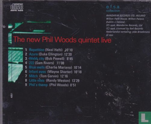 The New Phil Woods Quintet Live - Afbeelding 2