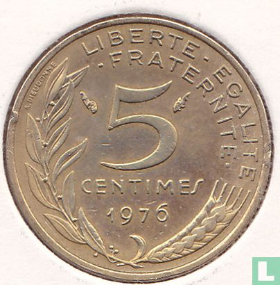 France 5 centimes 1976 - Image 1