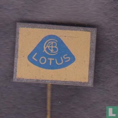 Lotus [blue on beige]