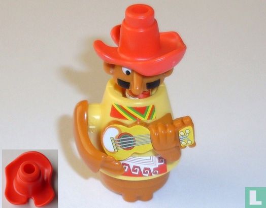 Mexicaan met gitaar (rode hoed) - Afbeelding 1