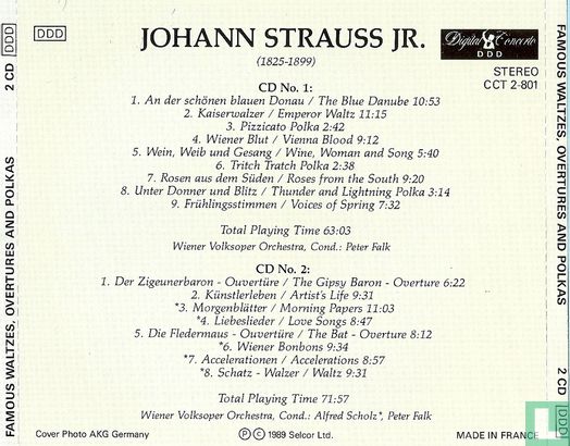 Johann Strauss Jr.: Famous Waltzes, Overtures and Polkas - Image 2