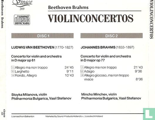 Violinconcertos - Beethoven - Brahms - Image 2