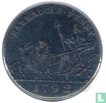 Barbados 1 penny 1792 - Image 1