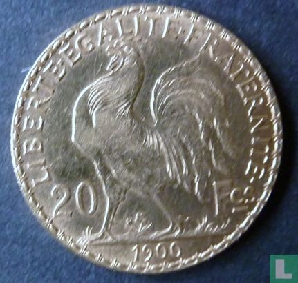 Frankrijk 20 francs 1900 - Afbeelding 1