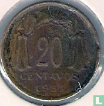 Chili 20 centavos 1951 - Afbeelding 1