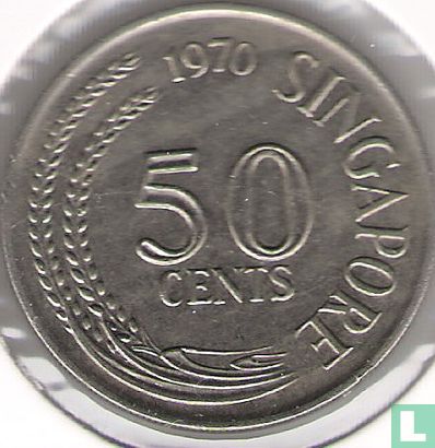 Singapour 50 cents 1970 - Image 1