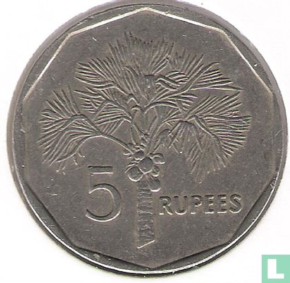 Seychellen 5 rupees 1992 - Afbeelding 2