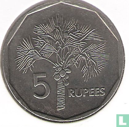 Seychellen 5 rupees 2000 - Afbeelding 2