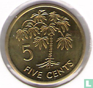 Seychellen 5 cents 1997 - Afbeelding 2
