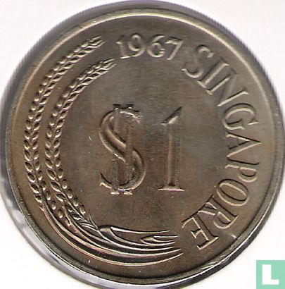 Singapore 1 dollar 1967 - Image 1
