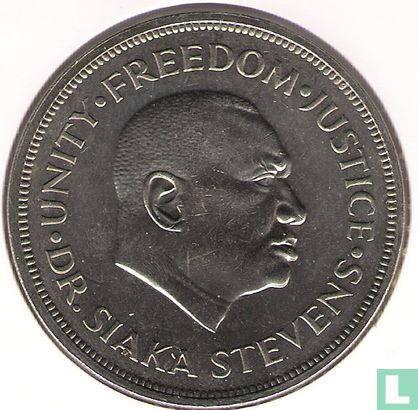 Sierra Leone 1 leone 1974 (copper-nickel) "10th anniversary Bank of Sierra Leone" - Image 2