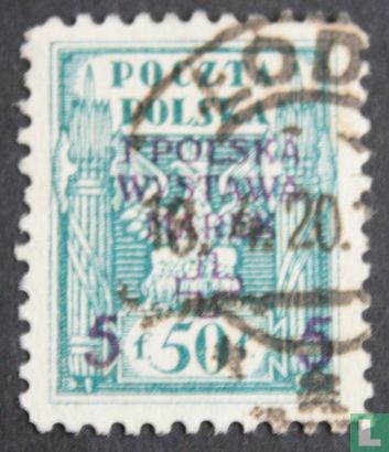 Premier exposition de timbre polonais