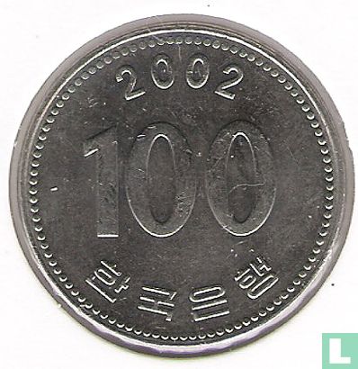 Corée du Sud 100 won 2002 - Image 1