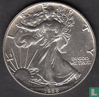 Vereinigte Staaten 1 Dollar 1988 "Silver eagle" - Bild 1