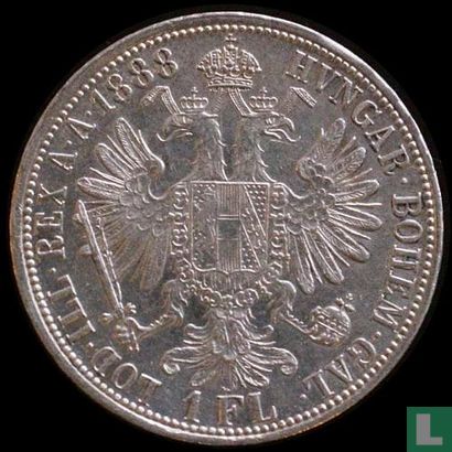 Austria 1 florin 1888 - Image 1