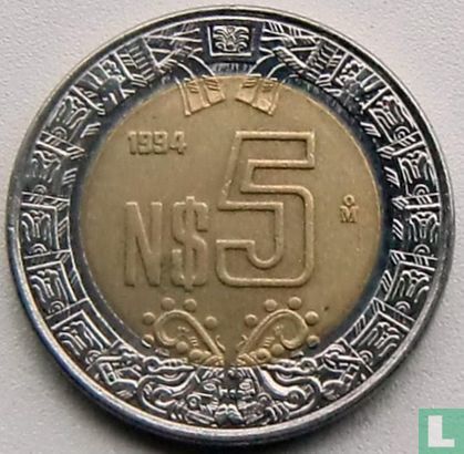 Mexico 5 nuevo pesos 1994 - Image 1