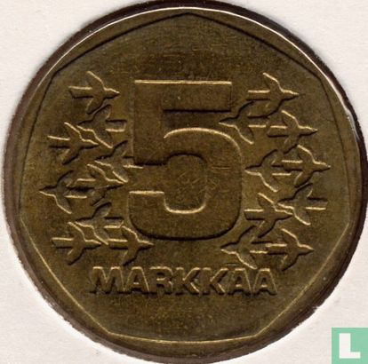 Finnland 5 Markkaa 1978 - Bild 2
