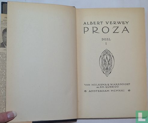Albert Verwey Proza  - Afbeelding 3