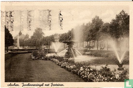 Arnhem, Jansbinnensingel met Fonteinen - Afbeelding 1
