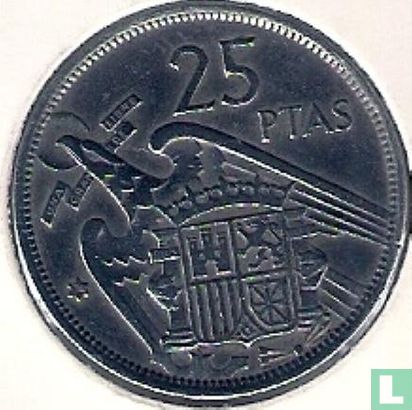 Spanje 25 pesetas 1957 (74) - Afbeelding 1