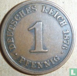 Empire allemand 1 pfennig 1876 (J) - Image 1
