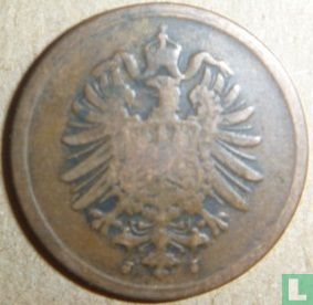 Duitse Rijk 1 pfennig 1876 (J) - Afbeelding 2