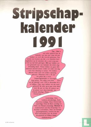 Stripschapkalender 1991 - Image 1