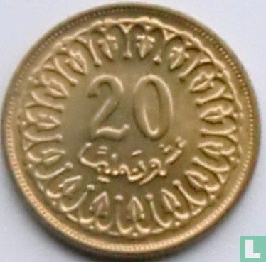 Tunesien 20 Millim 1983 (AH1403) - Bild 2
