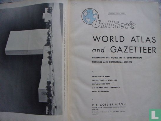 Colliers World Atlas Gazetteer - Afbeelding 3