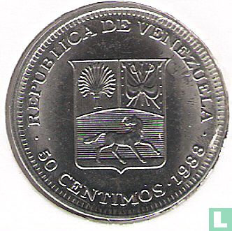 Venezuela 50 centimos 1988 - Afbeelding 1