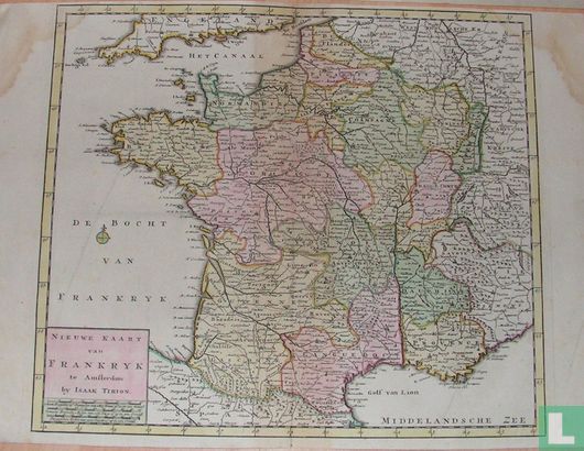 Nieuwe kaart van Frankryk