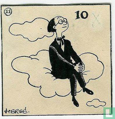 Hergé - original drawing for a rebus