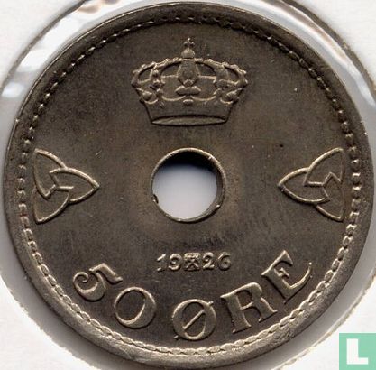 Norvège 50 øre 1926 - Image 1