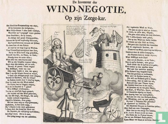 De Inventeur der Wind-negotie Op zijn Zeege-kar