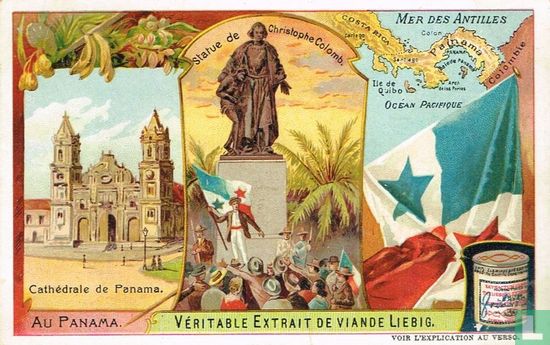 Cathédrale de Panama - Statue de Christophe Colomb - Mer des Antilles