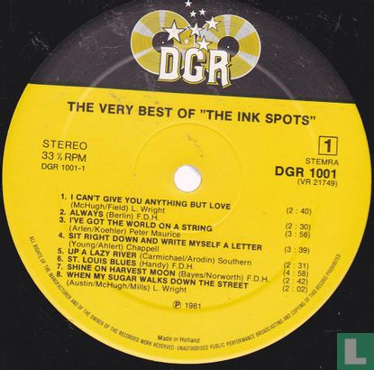 Unforgettable The very best of the Inkspots - Afbeelding 3